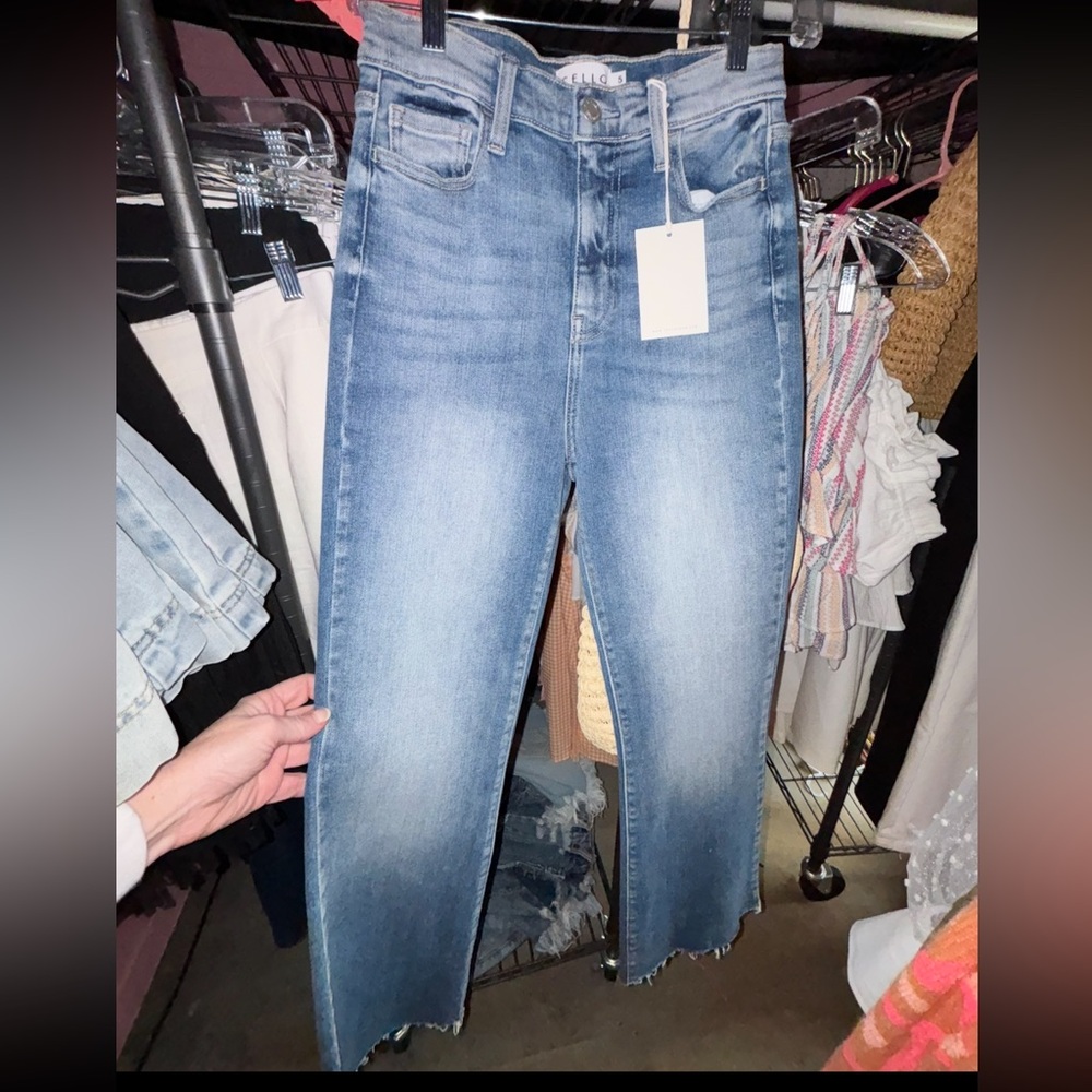 Cello Women's cropped flare Jeans